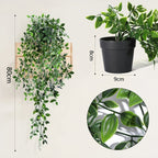 Lifelike Faux Hanging Vine Plant with Pot