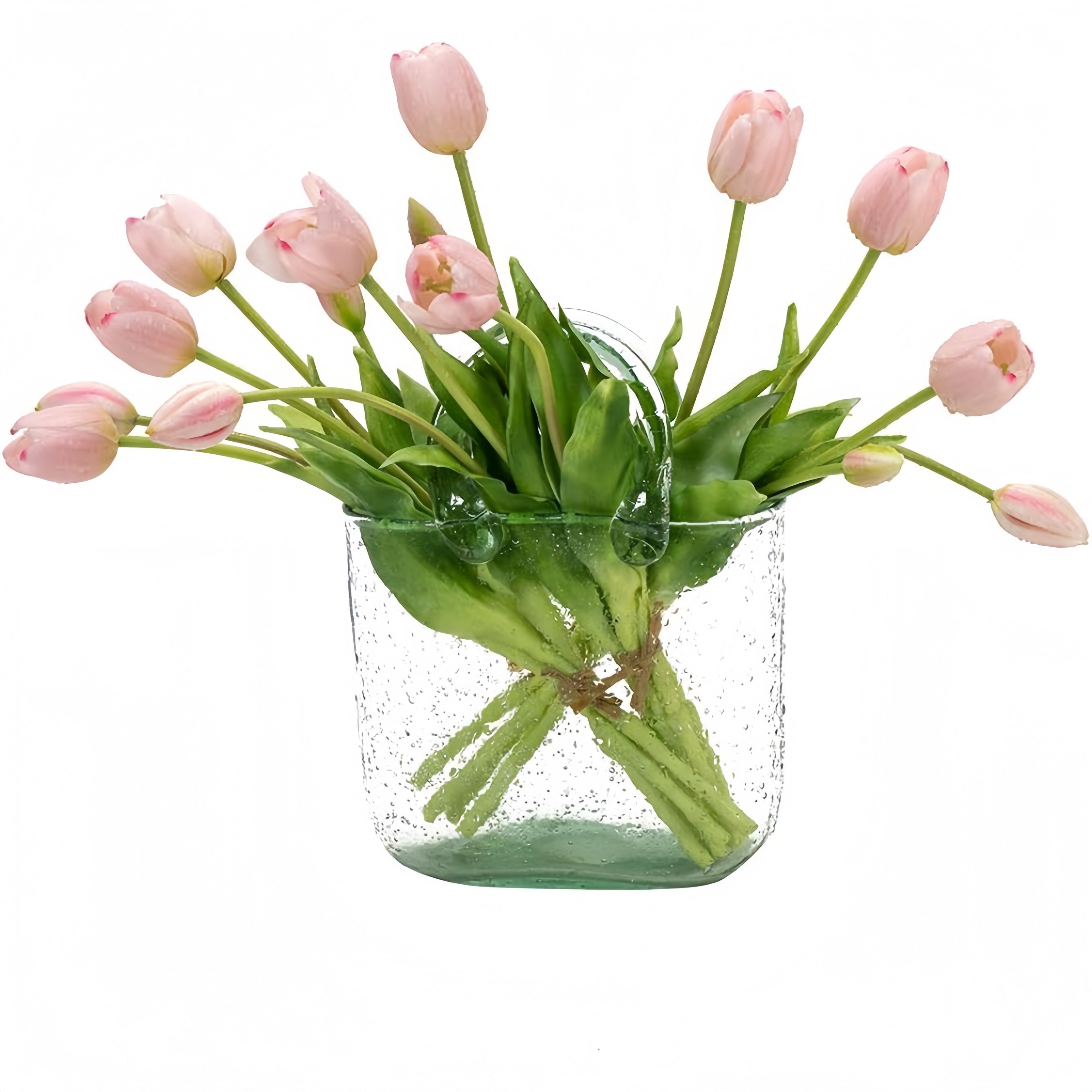 Artificial Tulips Flowers, Real Touch Latex Bouquet,Easter-ready Spring Décor